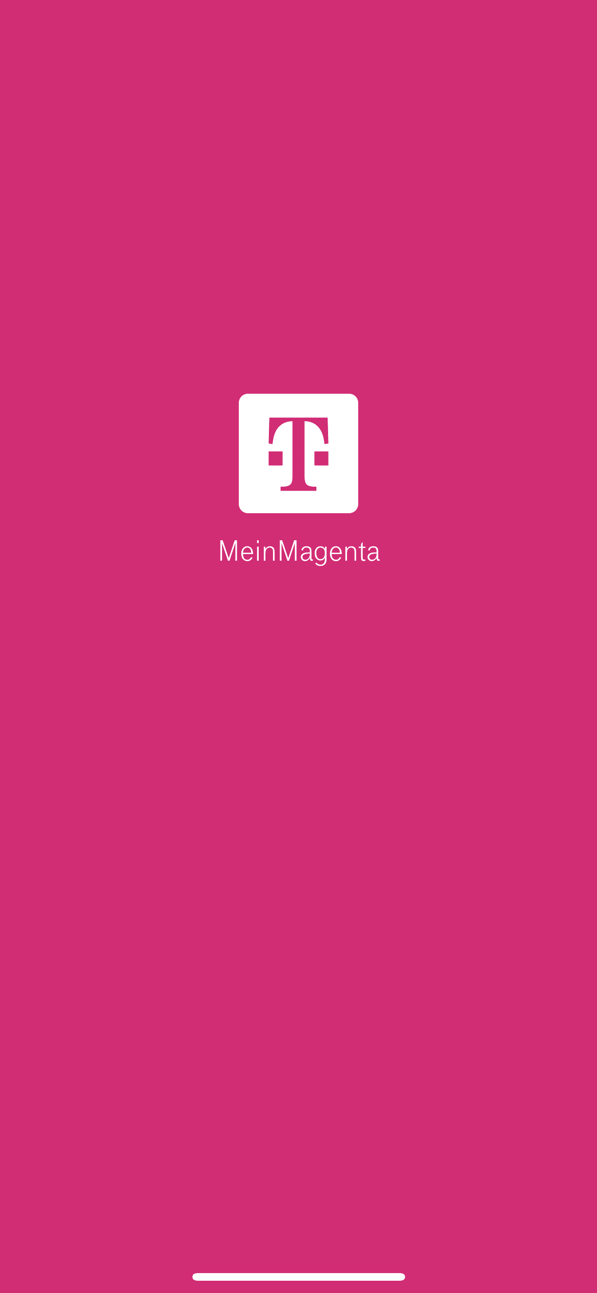 MeinMagenta App Startscreen