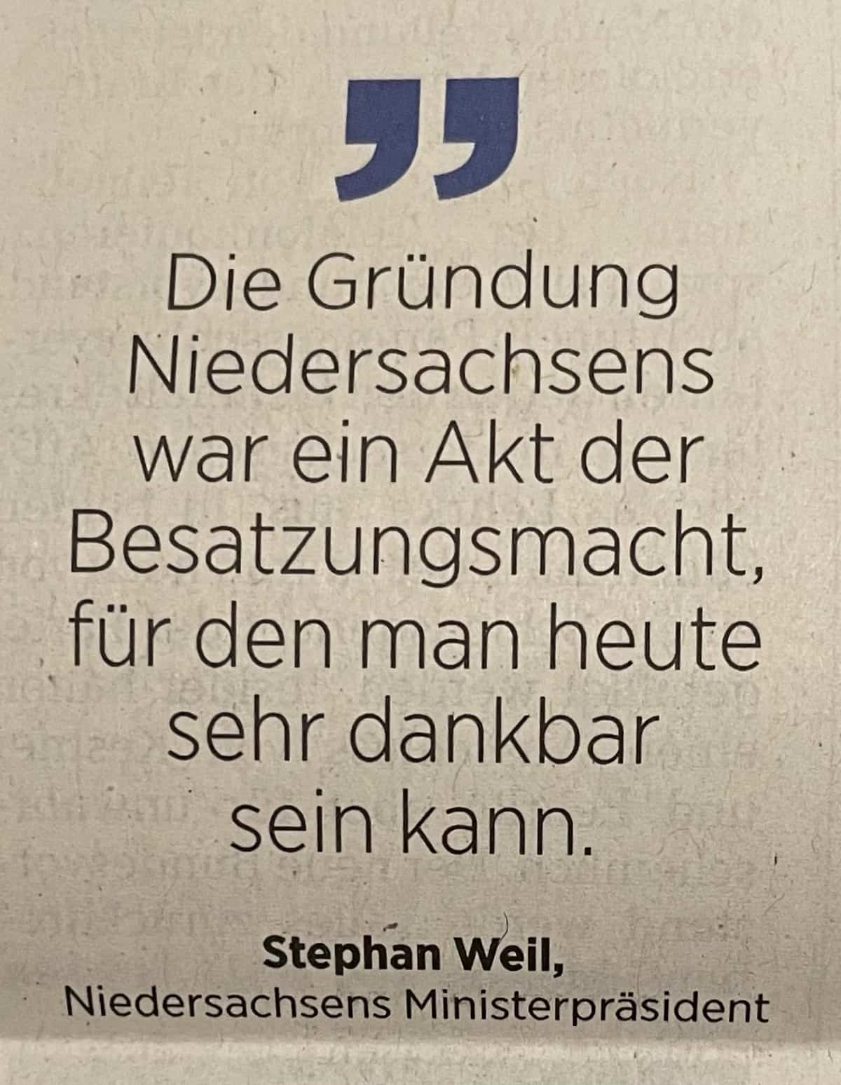 Stephan Weil über Niedersachsen