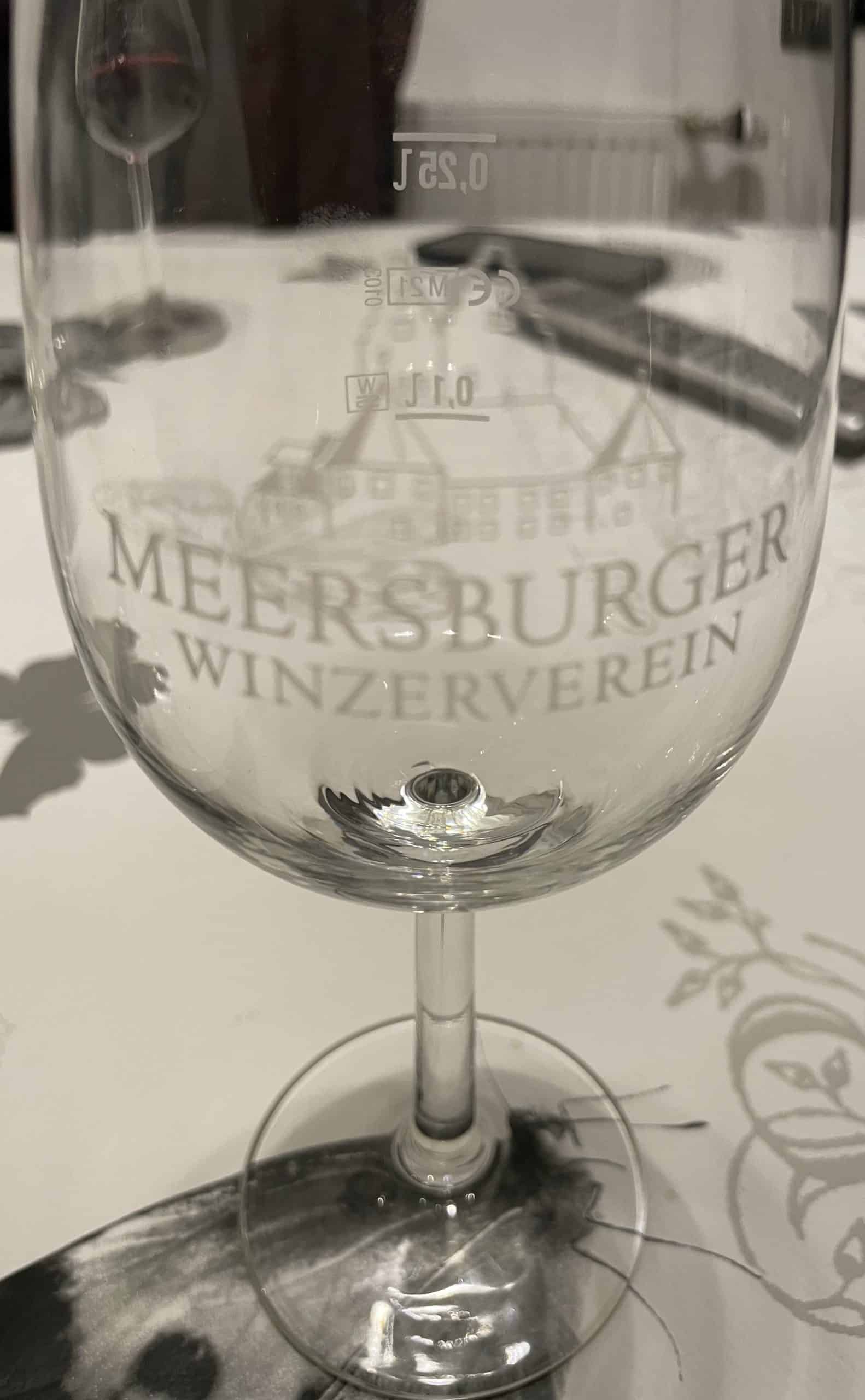 Weinglas vom Meersburger Winzerverein