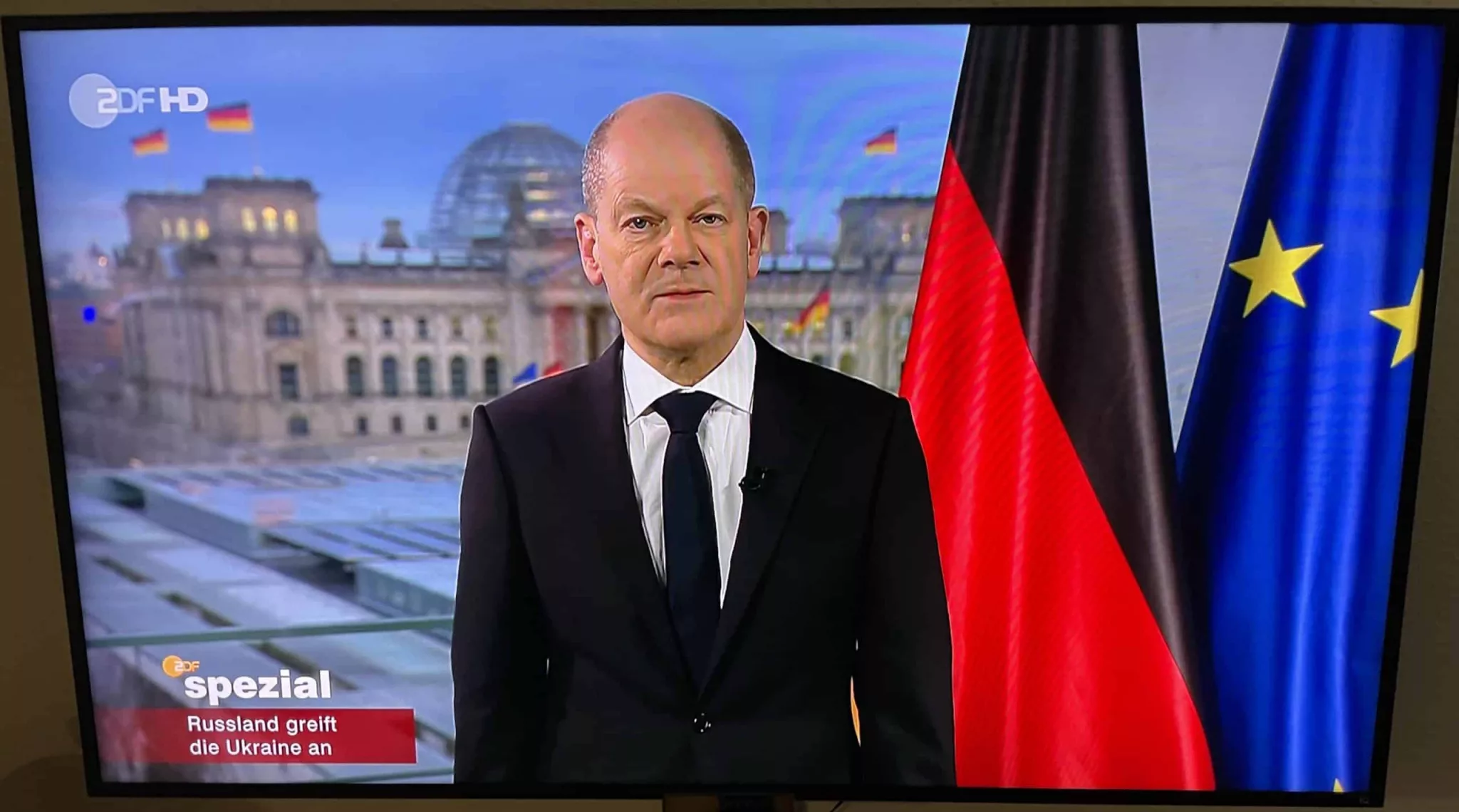 Fernsehansprache von Olaf Scholz zur Lage in der Ukraine