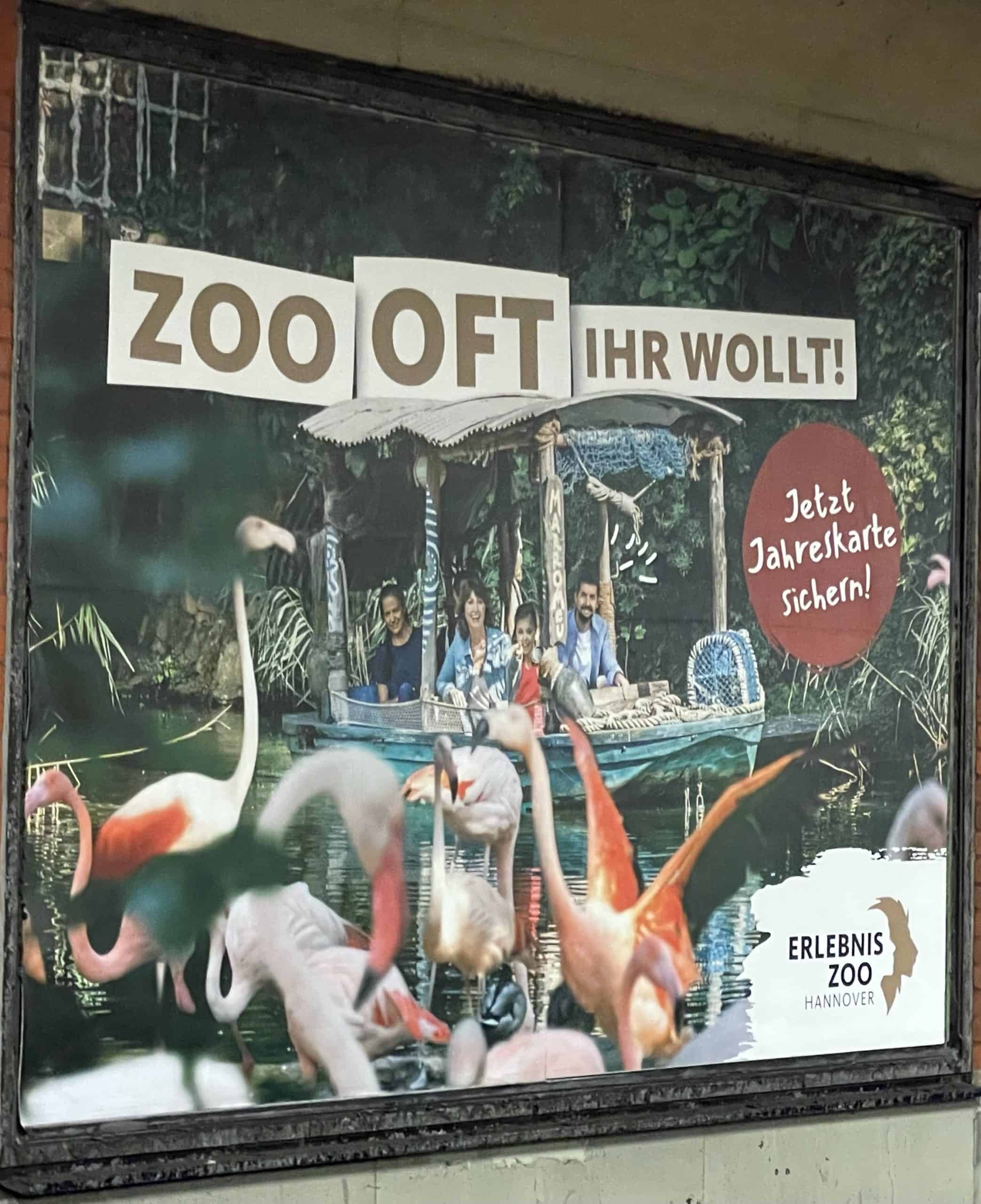 Reklameplakat Zoo Hannover