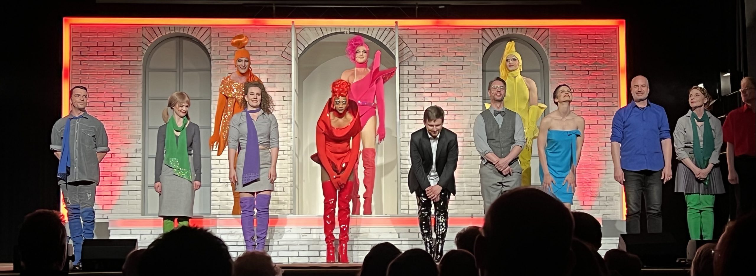 Kinky Boots Crew on stage