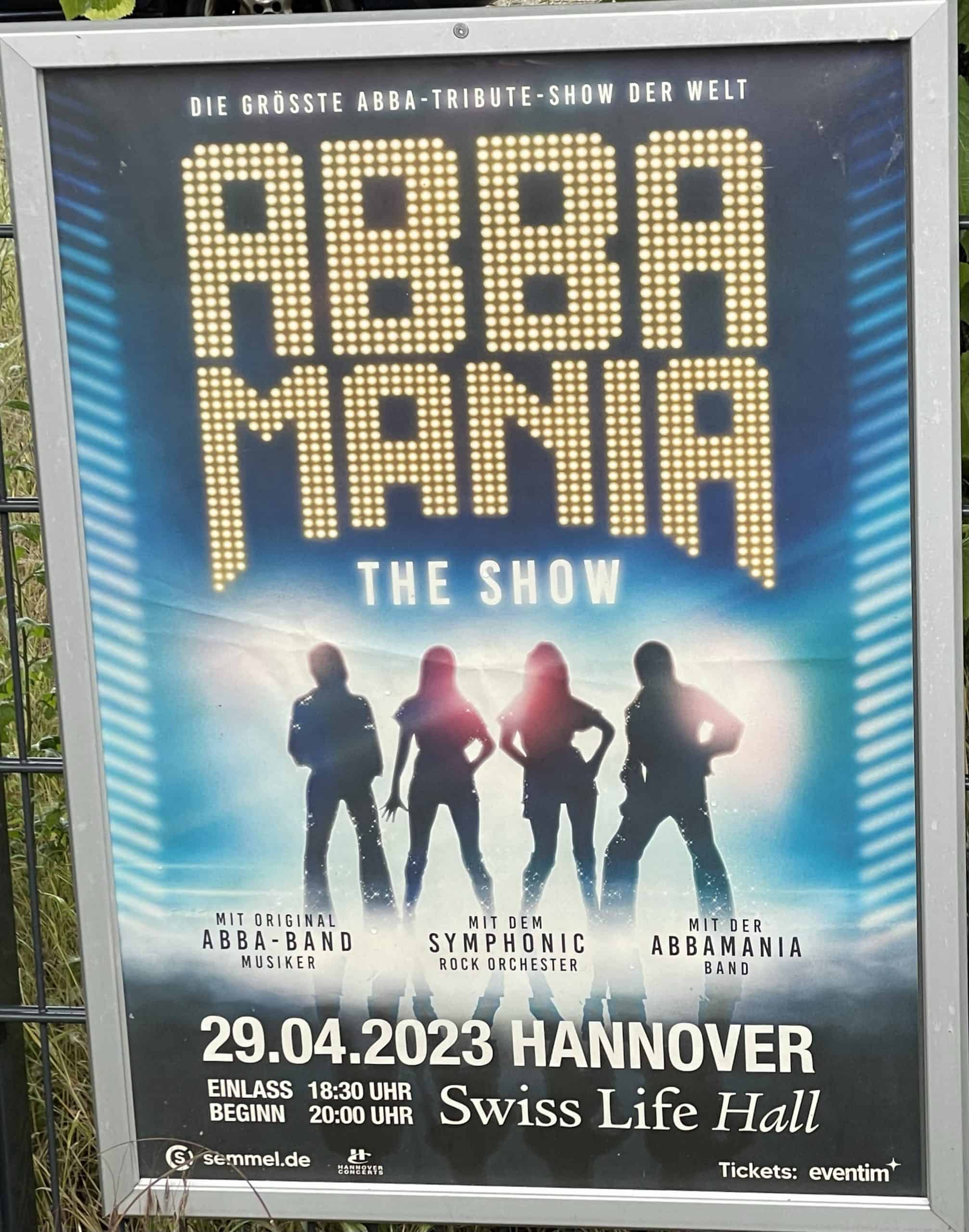 ABBA Mania Konzertplakat