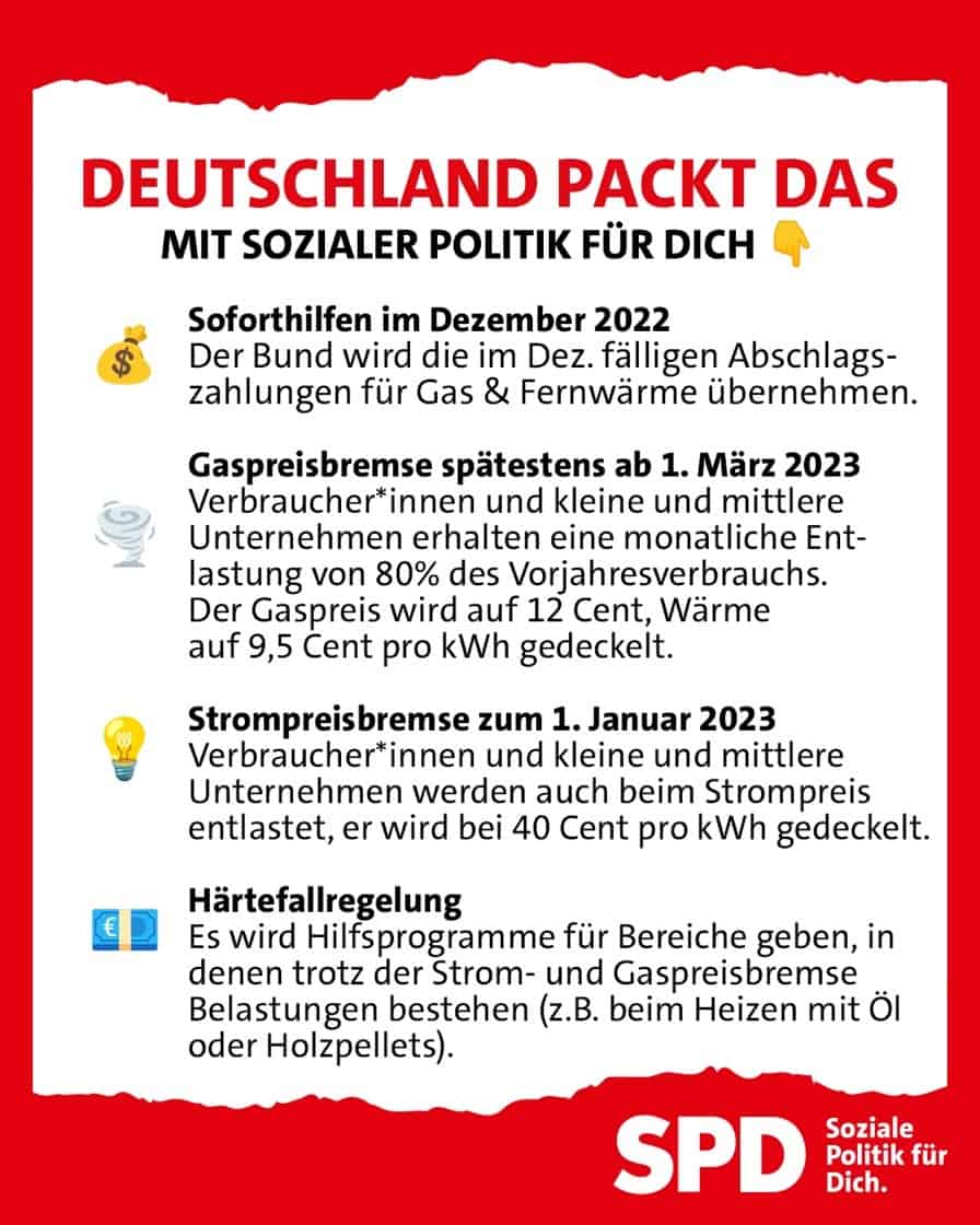 SPD: DEUTSCHLAND PACKT DAS, MIT SOZIALER POLITIK FÜR DICH