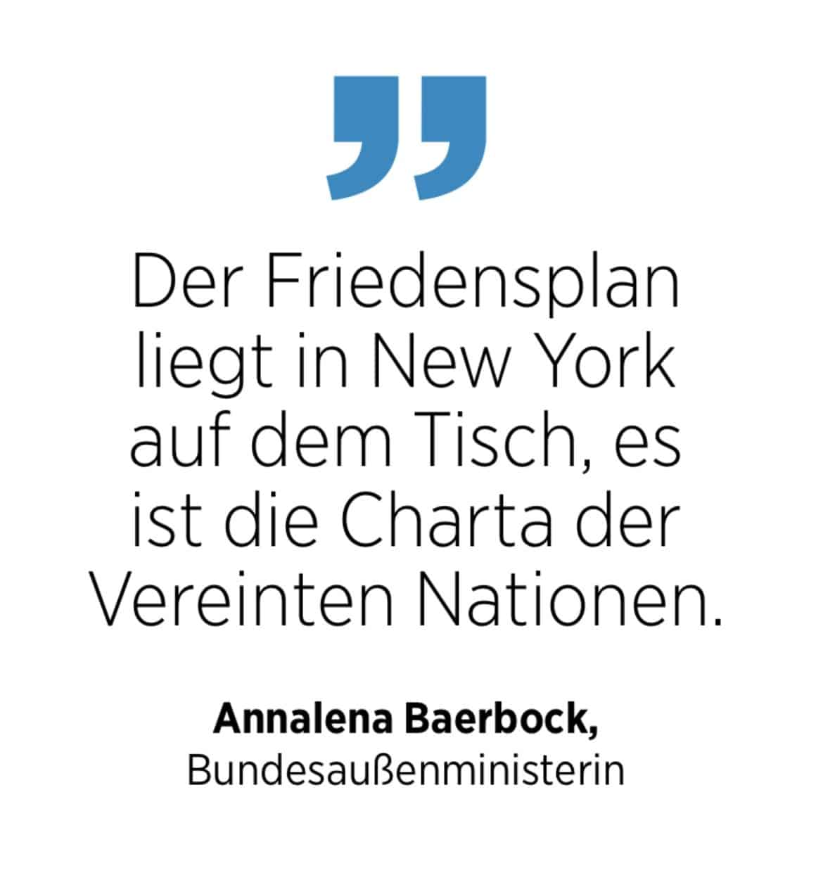 Zitat von Annalena Baerbock zur Charta der Vereinten Nationen