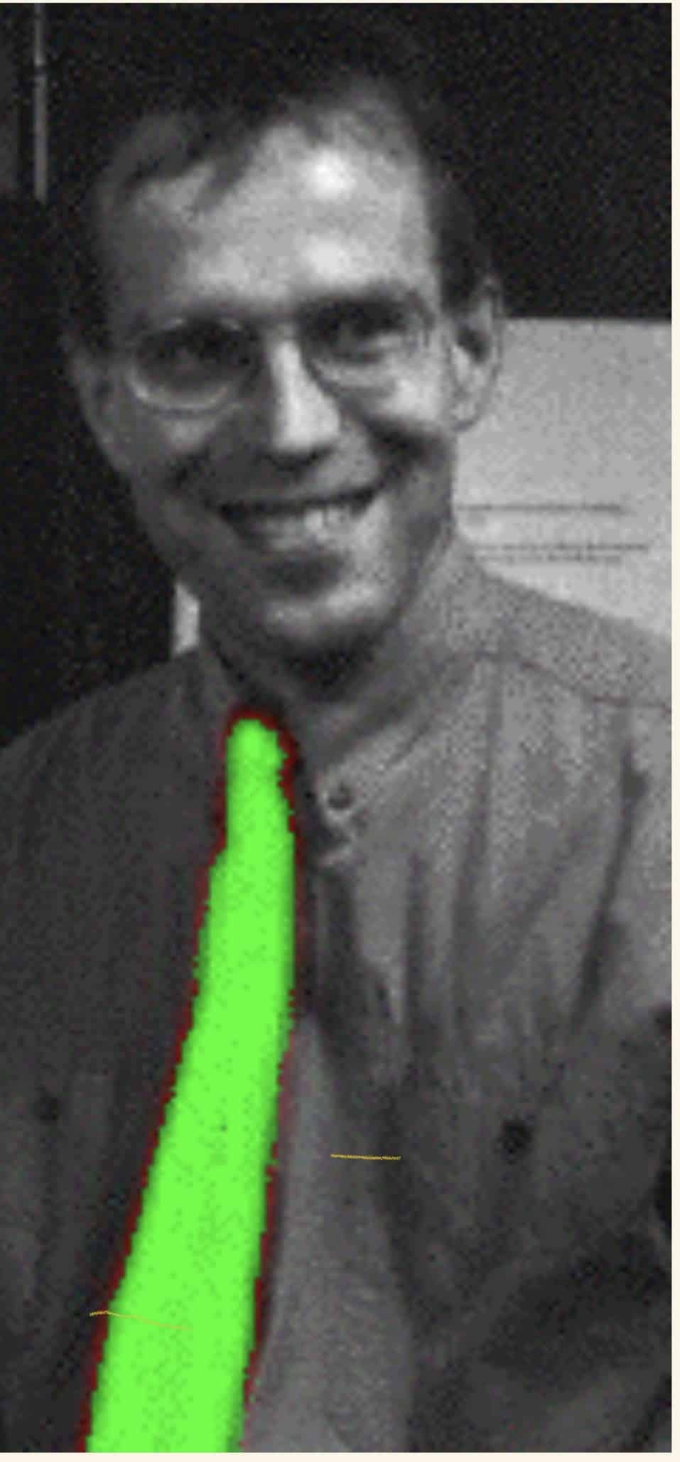 Jörg mit grüner Krawatte vom alten Schockwellenreiter
