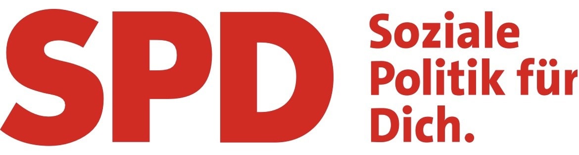 Logo der SPD mit aktuellem Claim