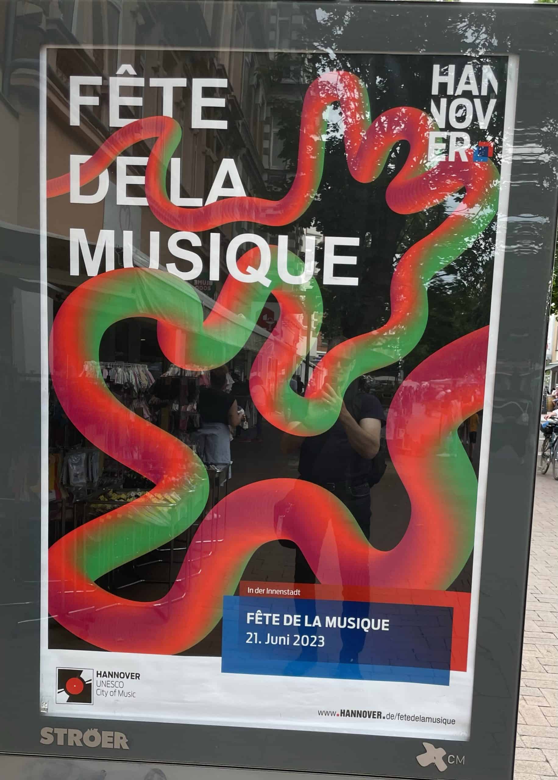 Plakat für die Fete dela Musique