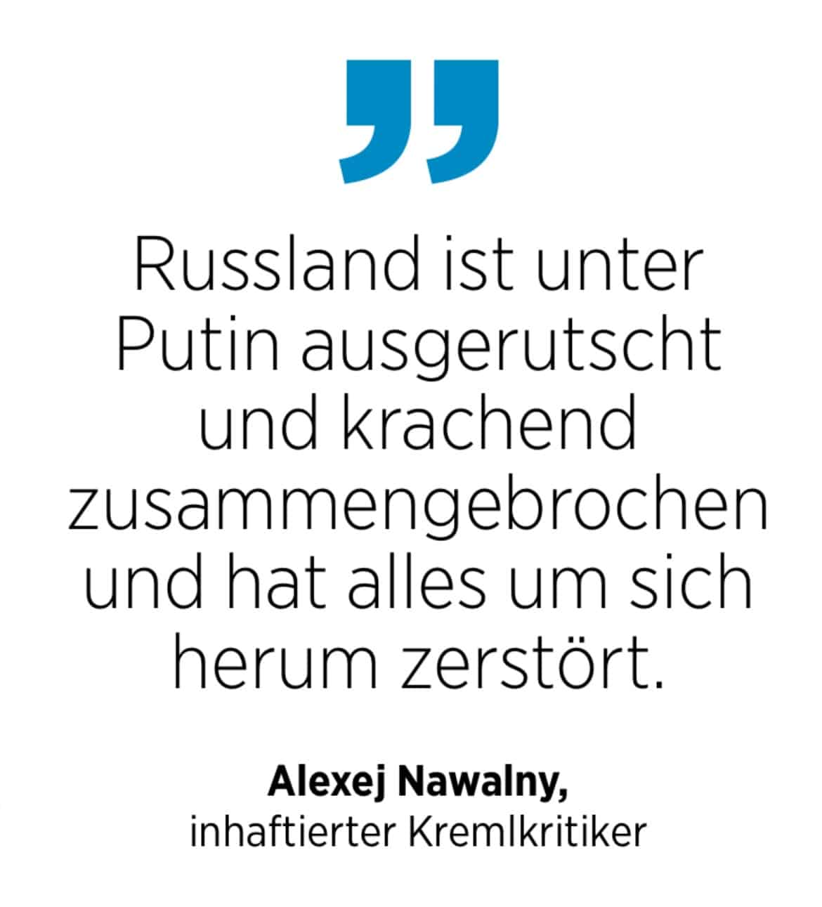 Nawalny-Zitat zu Russland und Putin