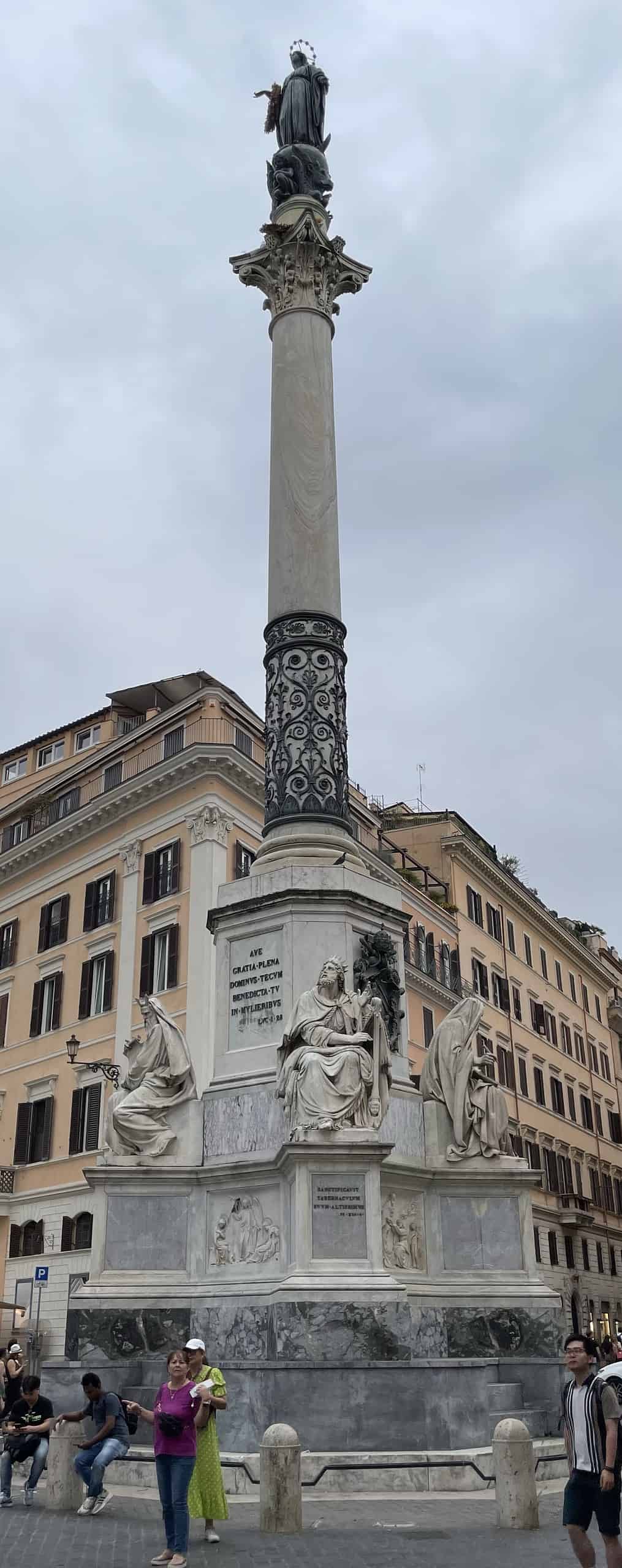 Obelisk in det Nähe der Spanischen Zeeppe in Rom..