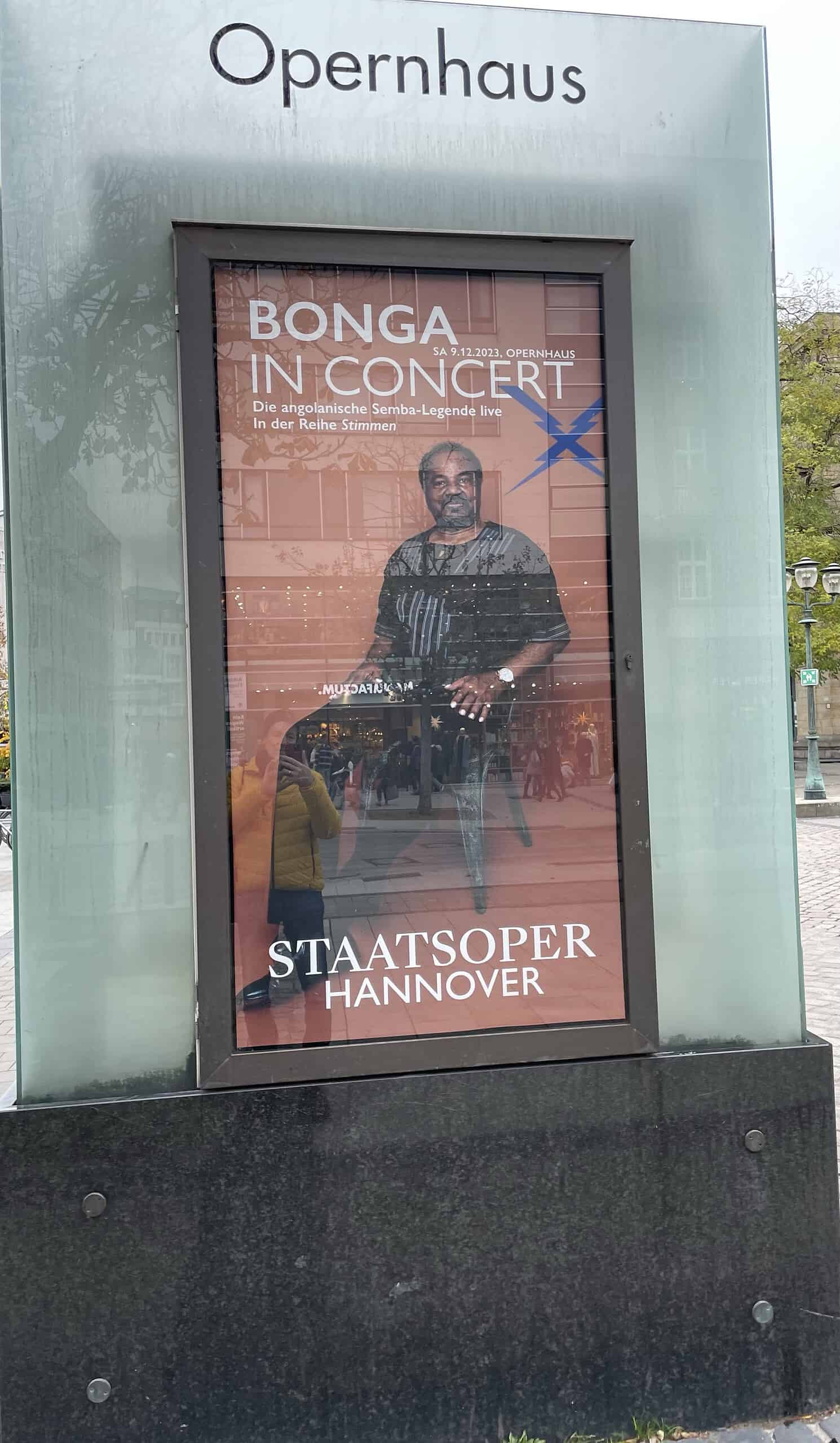 Plakat der Oper: BONGA IN CONCERT - Die angolanische Semba-Legende live In der Reihe Stimmen
