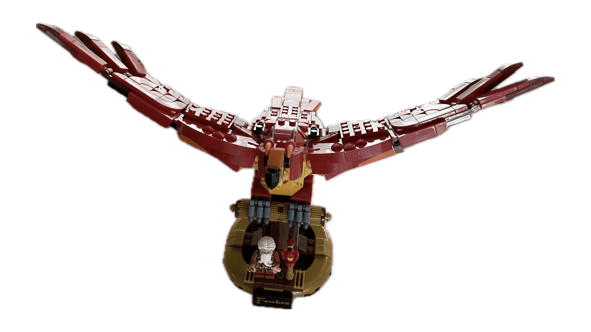 Rotes Lego-Phönix-Modell