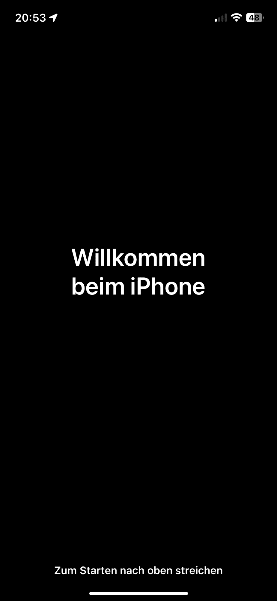 Willkommensschiem von iOS 17.4