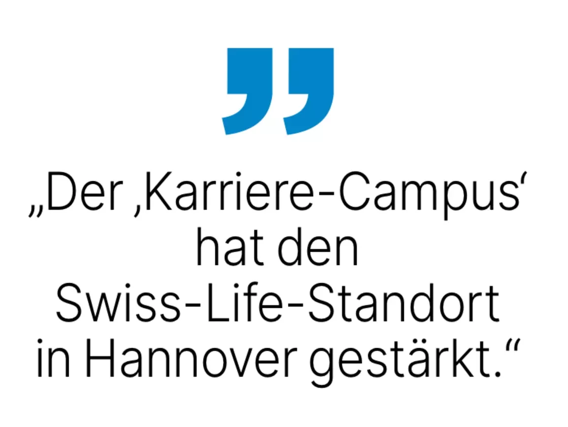 Jörg Arnold, scheidender Swiss-Life-Deutschland-Chef: Der Karriere-Campus' hat den Swiss-Life-Standort in Hannover gestärkt.