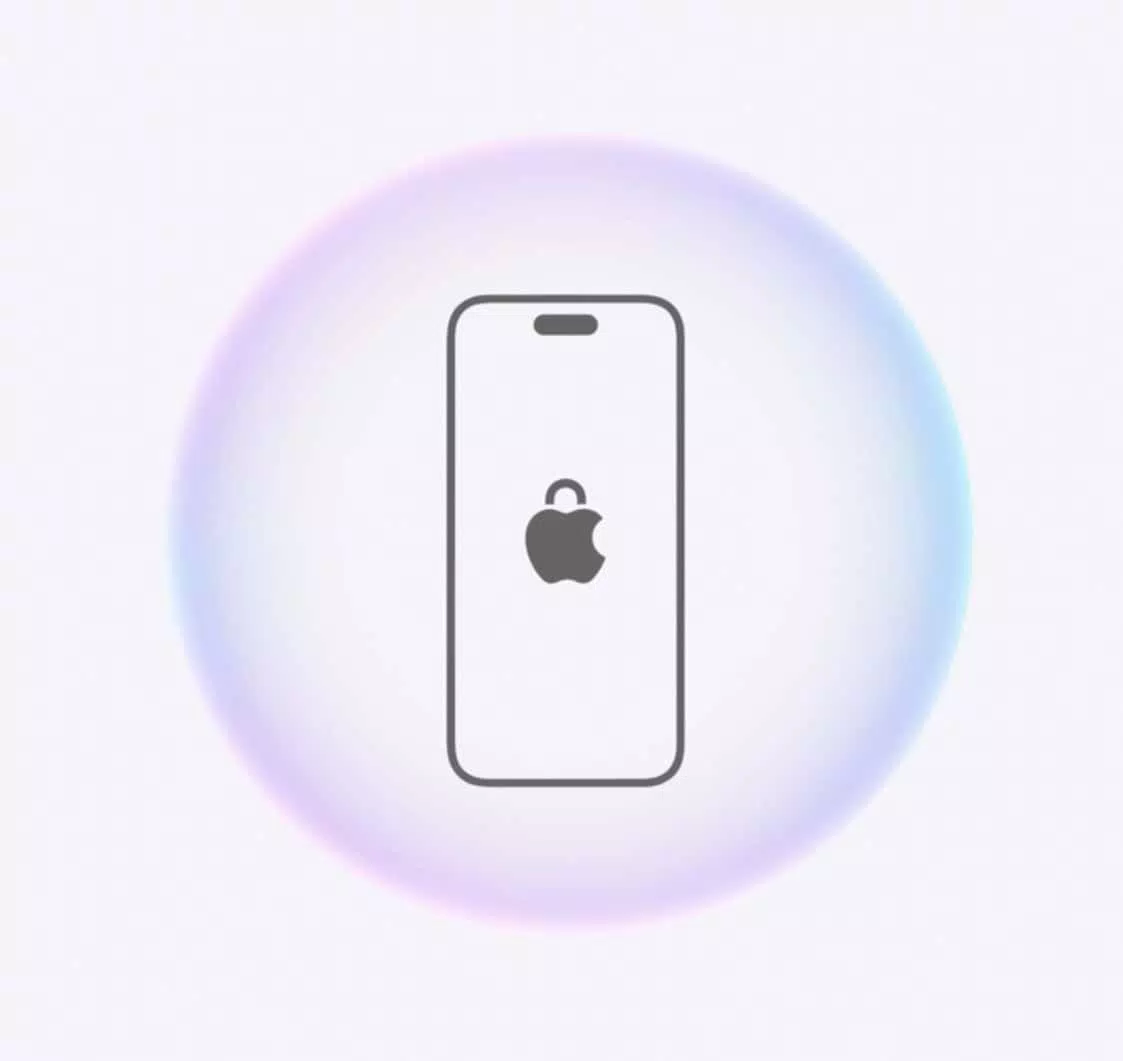 Apple Apfelkogpo mit Privacy-Schloß