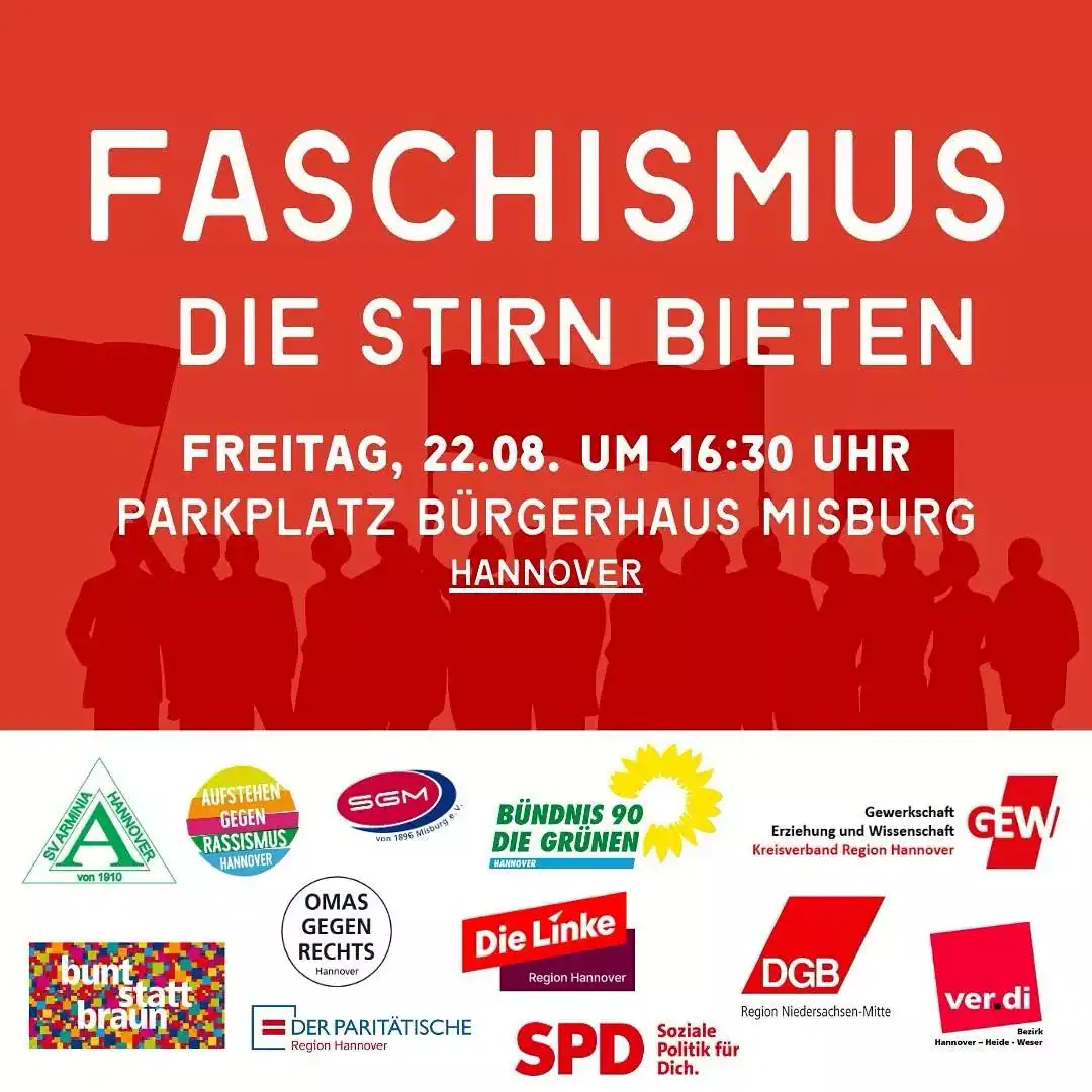 Gegendemoplakat für Bündnis 