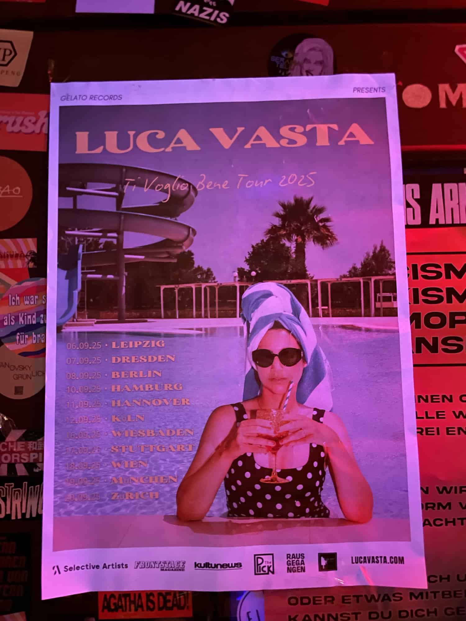 Luca Vadta Tourplakat