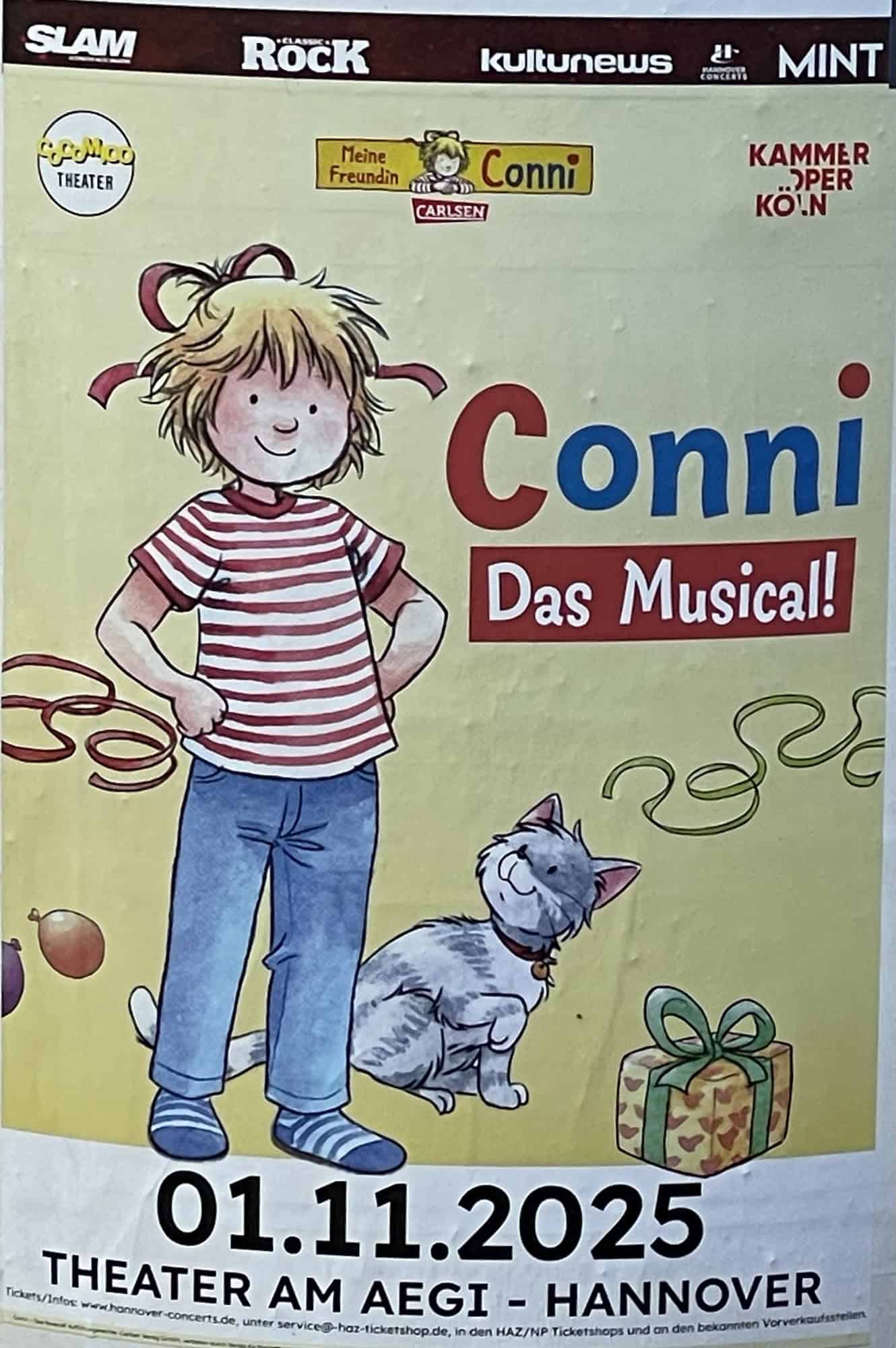Conni Plakat für das Musical.