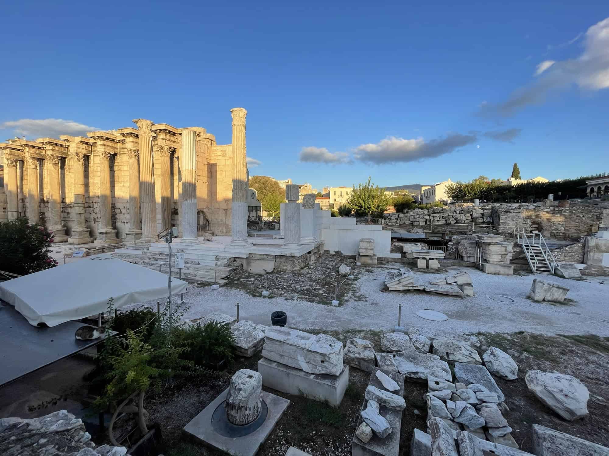 Blick in das Ausgrabungs- und Ausstellungsgelände.