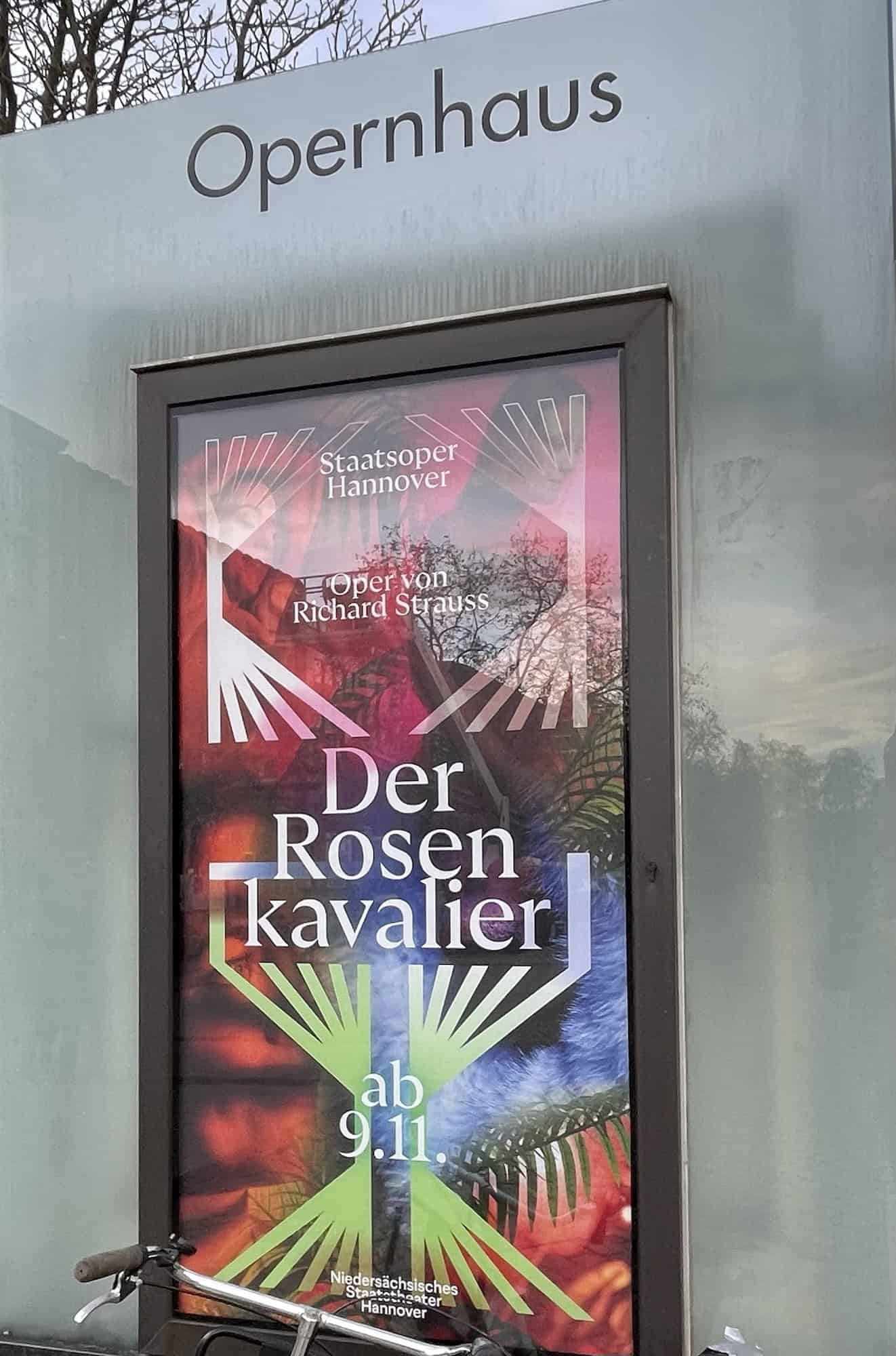Opernreklame für 'Der Rosenkavalier'