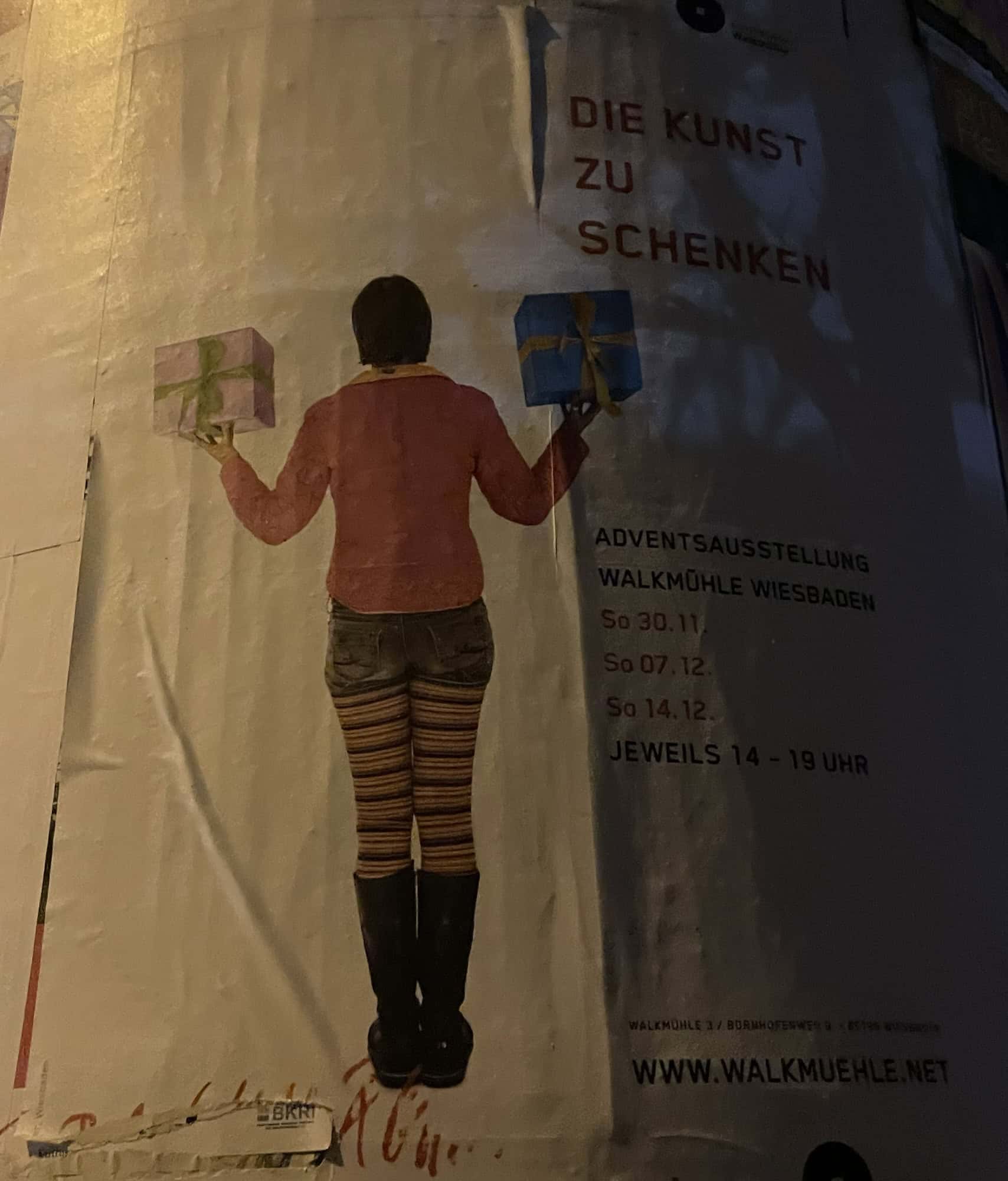 Ausstellungsplakat DIE KUNST ZU SCHENKEN