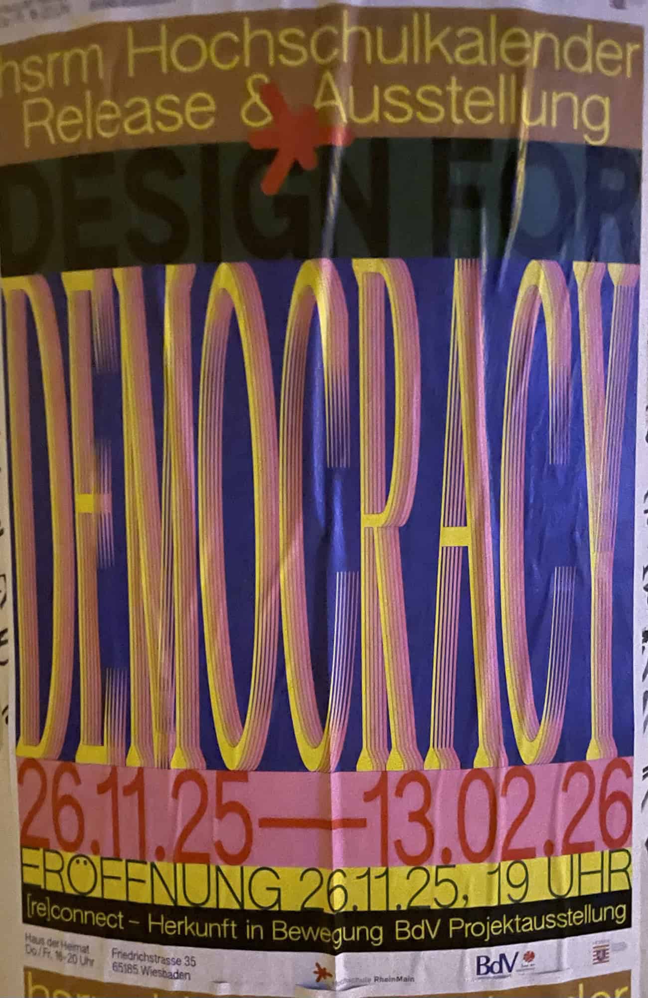 Ausstellungsplakat Designed for Democracy.