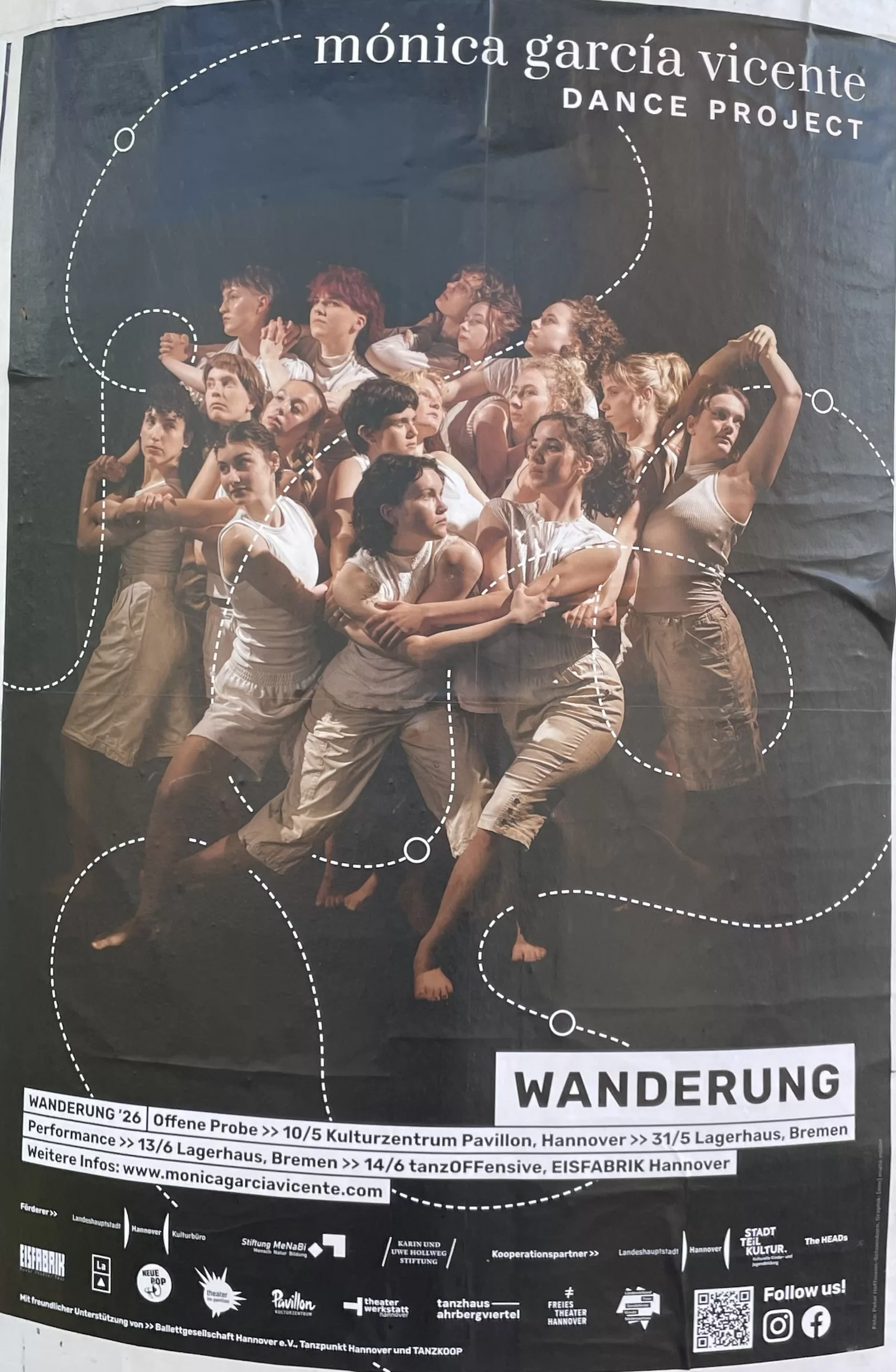 Plakat mónica garcía vicente DANCE PROJECT für 'Wanderung'.