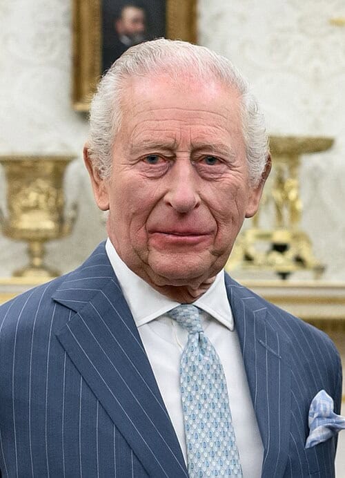 Pirtrait von König Charles III. im Weißen Haus, Washington, USA.