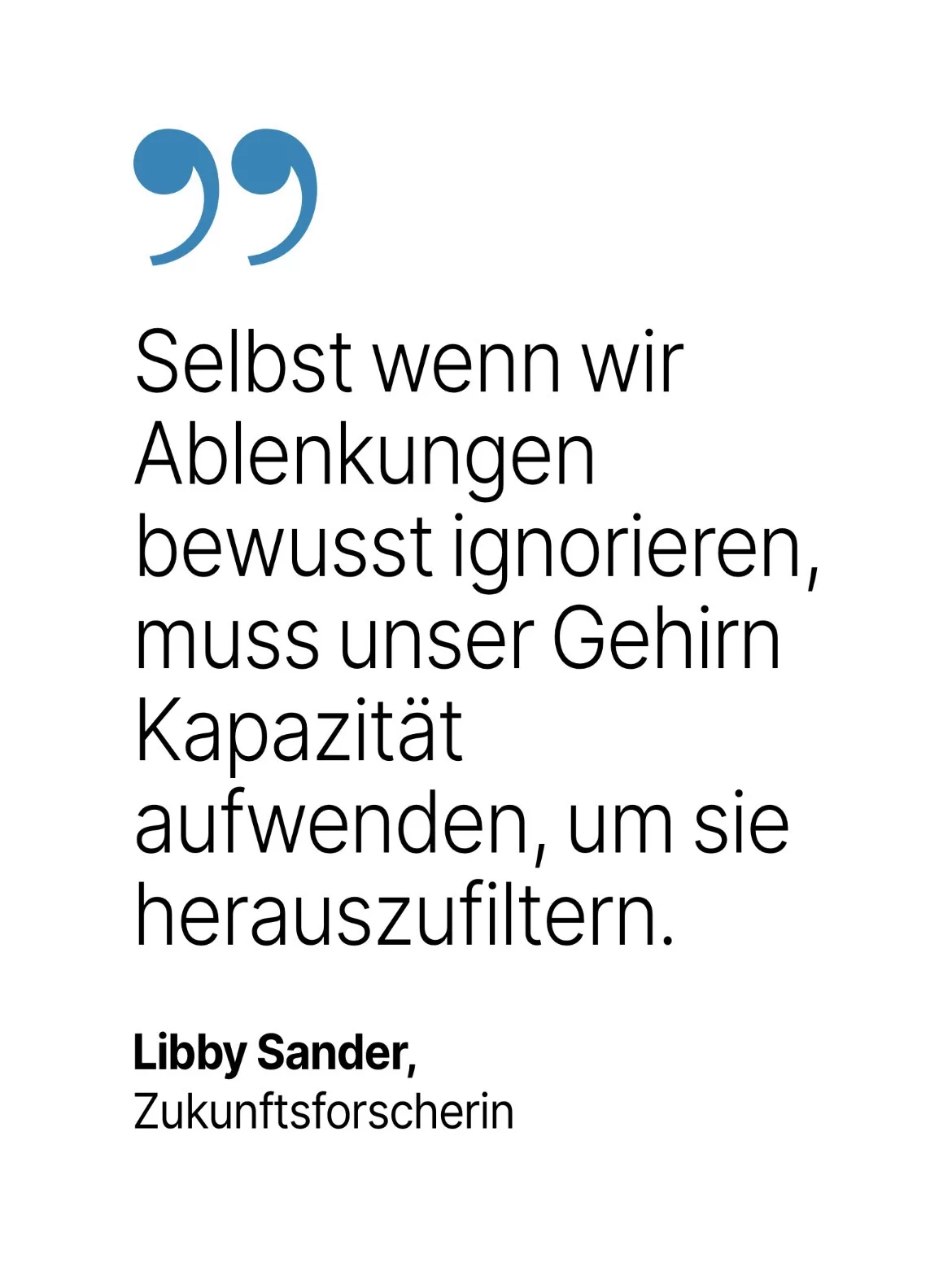 Libby Sander, Zukunftsforscherin: Libby Sander, Zukunftsforscherin