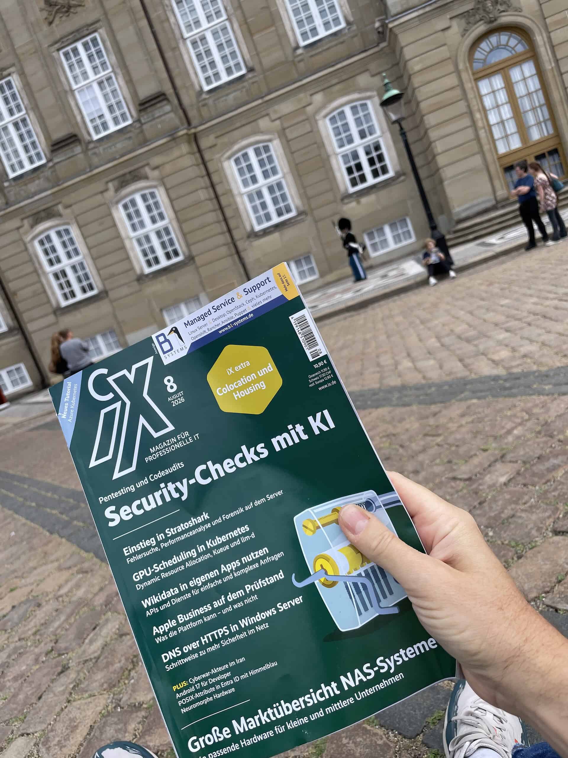 iC 8/26 vor dem Schloß Amalienborg, Kopenhagen