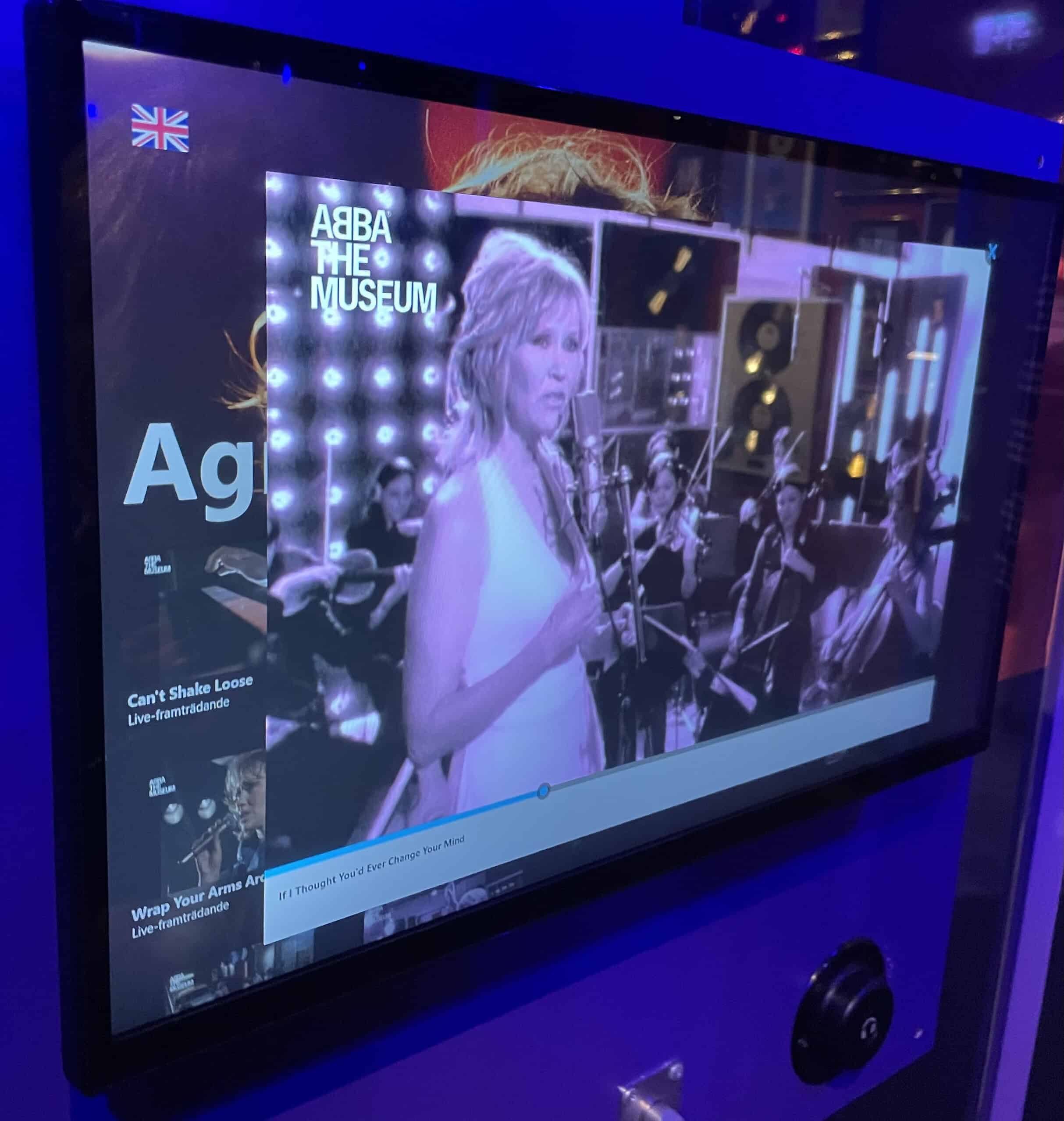 Fernseher mitbAgnetha Fälskog Musikvideo.